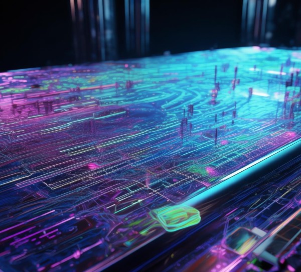 科技海报，视觉密码，未来科技的视觉密码